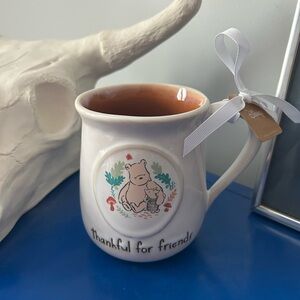 Rae Dunn Disney Winnie the Pooh and Piglet Thankful for Friends Mug
